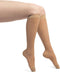 EvoNation Women’s Knee-High Compression Socks, 15-20 mmHg – Moderate Pressure Sheer Support Stockings Hose, Nude, Large