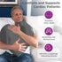 Pack, Zomaple Open Heart Surgery Pillow + Gel Grey Eases Chest Pressure for Calmer Rides & Rest Hot/Cold Comfort, Torso