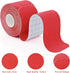 MUEUSS Kinesiology Tape Precut Strips, Waterproof Elastic Cotton Athletic Tape for Muscle Pain Relief (6 rolls