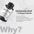 Naturalis Hyaluronic Acid 200mg, Ultra Low Molecular Weight with Collagen, Biotin, Selenium & Vitamin E for Hair, Skin,