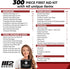 M2 BASICS Professional 300 Piece First Aid Kit - Emergency Medical Supplies for Home, Travel, Office & Kids