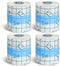 Nuanchu 4 Rolls Transparent Dressing Adhesive Bandage, 2'' x 21.87 Yard Clear Medical Tape