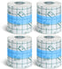 Nuanchu 4 Rolls Transparent Dressing Adhesive Bandage, 2'' x 21.87 Yard Clear Medical Tape