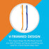 Toothbrush for Braces, Soft Head Braces Toothbrush, V Trimmed Design 2-Pack for Quick Orthodontic Cleaning