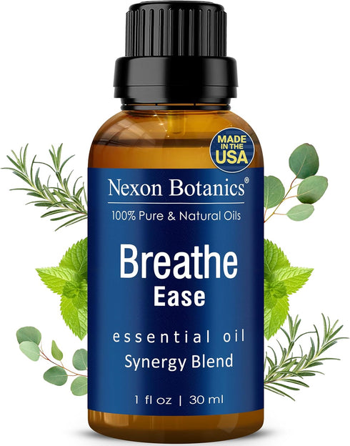 Breathe Essential Oil Blend 30 ml - Breath Easy Sinus Relief Essential Oil for Humidifier, Diffuser, Aromatherapy