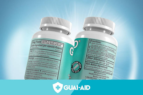 400mg Guaifenesin Mucus Relief, Dye-Free Fast Acting (Bottle of 400 caplets)