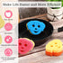 6 Pcs Cute Dog Dual Sided Scrub Sponge - Temperature Sensitive Non-Scratch Sponges for Kitchen, 3 Colors