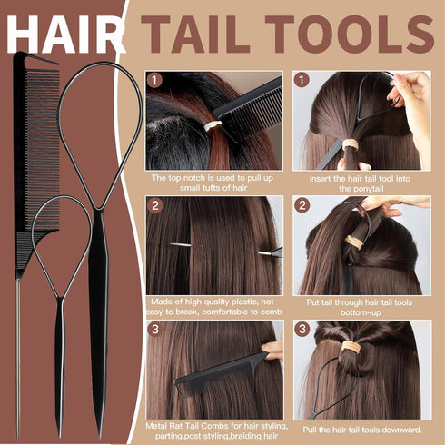 YGDZ 150 PCS Hair Ties for Thick Hair - 5CM Ponytail Holders, No Hair Damage Rubber Bands for Women, Men, Girls