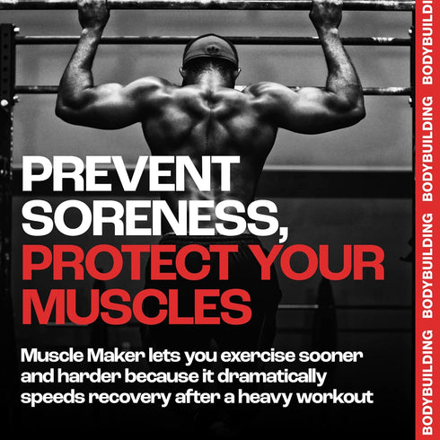 Muscle Maker Post Workout Serum - Enhanced Men's Health with Antioxidant Boost, Vitamin C & Zinc, Creatine for Fitness,