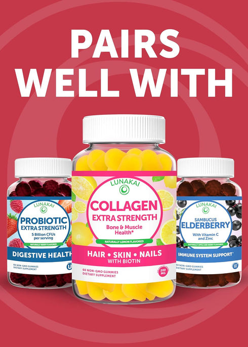 Lunakai US Made Women’s Multivitamin Gummies, 100% Daily Dose of 16 Essential Nutrients, 60ct