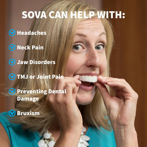 SOVA Aero Night Guard - 1.6mm Thin, Custom-Molded Fit for Nighttime Teeth Grinding & Clenching