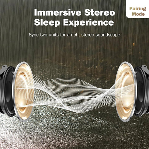 Paussion 2-Pack 25 Sync Stereo, Portable Mini Noise White Sleep Sound Machine for Adults Kids Baby Soothing Songs, Auto
