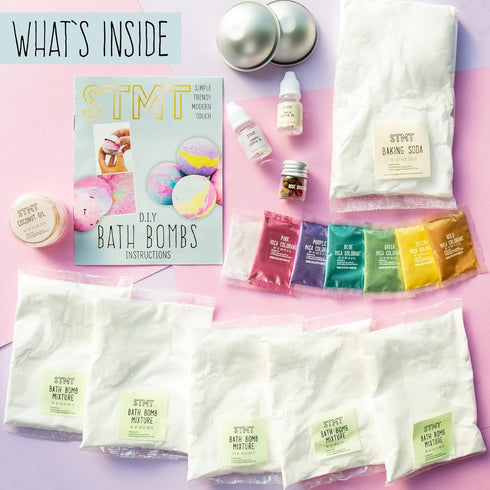 STMT D.I.Y. Bath Bomb Kit for Girls, Green Spa Kit with Bath Bomb Mold, Bath Crumbles, Ages 6+, 1 Count