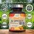 Turmeric Curcumin Supplement 2600mg with Organic Ginger & Turmeric, 95% Curcuminoids, BioPerine for Best Absorption