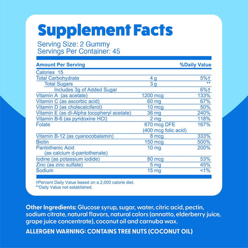 Multivitamin Gummy for Women by Feel Great Vitamin Co, Chewable Supplement with Vitamins A, B, C, D, E, Biotin