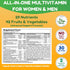 Halal Multivitamins for Women, Men & Adults, 30 Servings, Iron, Vitamins A, B6, B12, C, D3, E, Zinc & More