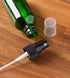 JUVITUS 2 oz Green Glass Boston Round Bottle with Black Fine Mist Spray, 12 Pack + Funnel