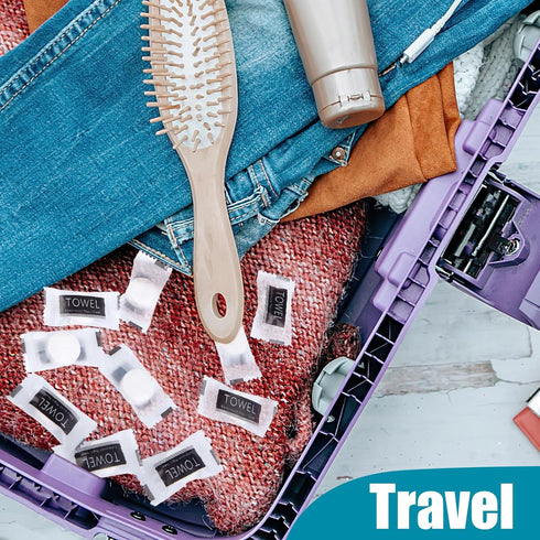 LOVEINUSA Compressed Towels Bulk, 360PCS Mini Coin Tissues, Portable Disposable Travel Towels for Camping and Hiking