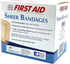 First Aid Sterile Adhesive Spot Bandage, Sheer Plastic 1-1/2 X 1-1/2 Inch, 100 per Box