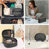 KTMOUW Makeup Bag, 3 Pcs Waterproof Cosmetic Bag Set, Portable Travel Organizer for Women, Black