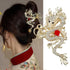 Large Metal Rhinestone Dragon Hair Claw Clips, Spring Festival Hair Accessories for Women Girls, Non-slip Hair Barrettes