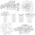 Maitys 44 Pieces Wedding Hair Accessories, Faux Pearl Crystal Comb Clips for Bride Bridesmaid