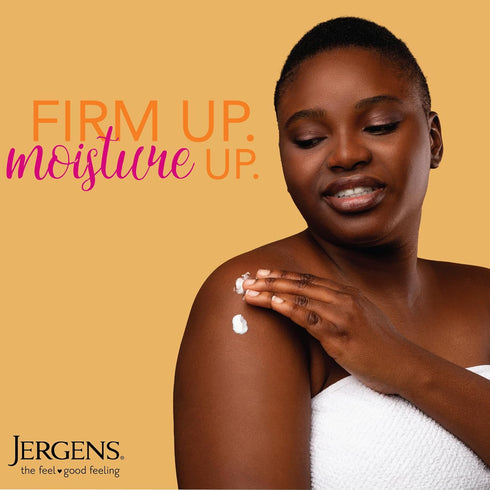 Jergens Skin Firming Body Lotion, Deep Moisturizer with Collagen and Elastin, 8 Ounces (Pk of 2)