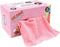 Microfiber Cleaning Cloth, Lint-Free Reusable Shop Towels, Bulk Rags in a Box for Home, Kitchen, Car, 40 Pack (Pink)