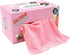 Microfiber Cleaning Cloth, Lint-Free Reusable Shop Towels, Bulk Rags in a Box for Home, Kitchen, Car, 40 Pack (Pink)
