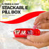WHZHAOCAI (7-Day) 4 Drawer Pill Case, Weekly Medicine Planner, Vitamin Organizer, Times a Day,Travel Medicine Pill