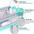 khanka Hard Electric Toothbrush Travel Case with 2 Pack Toothpaste Cap, Compatible with Philips Sonicare