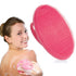 INNERNEED Soft Silicone Body Cleansing Brush, Gentle Exfoliating Shower Scrubber for All Skin Types, Pink