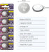 5 Pack CR1616 Battery DL1616 ECR1616 1616 3V Lithium Coin Cell Battery Replacement for Car Remote Key Fob Watch Scale Button Battery
