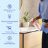 Set, 4 4 24 oz BLUELAND Bathroom Cleaner, Starter Eucalyptus Mint Scent, Spray Bottle with Refill Tablets, Eco-Friendly