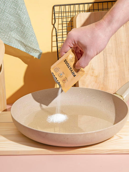 FRY&TOSS Cooking Oil Solidifier - Plant Based Powder for Waste Cooking Oil Disposal, Solidifies Up to 8 Cups