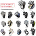 Magnetic Replacement Blades for Head Shaver - Head Shaver Replacement Heads (Silver)