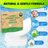 Unscented Laundry Detergent Sheets, 100 Sheets for Up to 200 Loads, Eco Friendly & Hypoallergenic