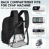 Large Travel Backpack Bag Compatible for ResMed AirSense 9, 10, 11, Philip, Respironics Dreamstation, 15.6''