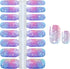 WOKOTO 5 Sheets Self-Adhesive Nail Art Polish Stickers with 1Pc Nail File