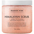 MAJESTIC PURE Himalayan Salt Body Scrub with Lychee Oil - Exfoliating & Moisturizing Skin, 10 oz