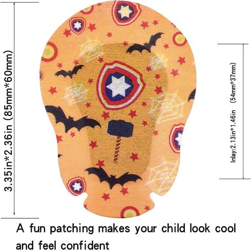 Adhesive Eye Patches for Kids - Cool Boys Design, 45 + 5 Bonus, Regular Size, Hypoallergenic Material