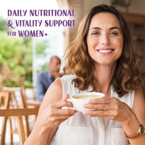 Bluebonnet Nutrition Ladies’ ONE 40+ Whole Food-Bed Multiple, 30 Vegetable Capsules, Non-GMO, Gluten Free
