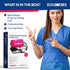 Dixie EMS Deluxe Aneroid Sphygmomanometer Blood Pressure D-ring Cuff in Pink