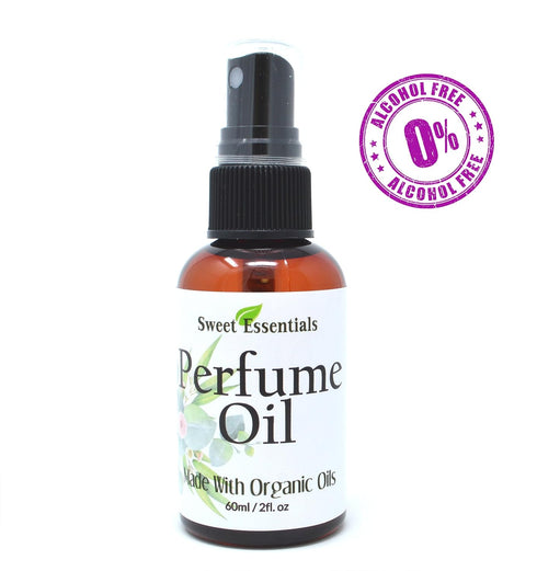 Sweet Essentials (2 oz Baby Powder - Fragrance/Perfume Oil - Made with Organic Oils - Spray on Perfume Oil - Alcohol
