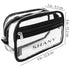 SHANY Clear Makeup Toiletry Pouch with Zippered Compartment – Water-Resistant Travel Organizer Bag