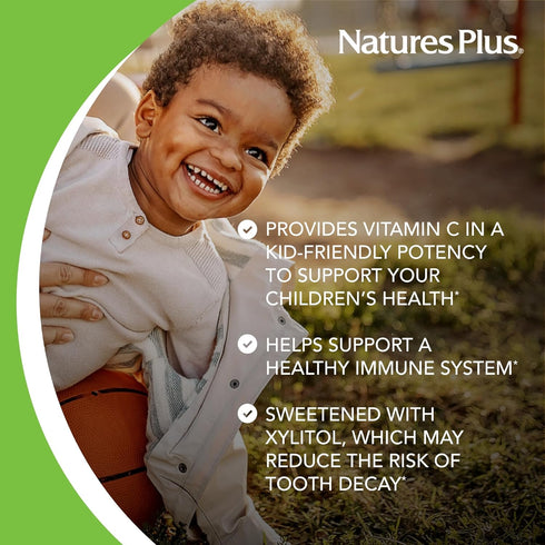 Natures Plus Animal Parade Gold Children's Multivitamin, Orange Flavor, 120 Chewable Tablets, 60 Servings