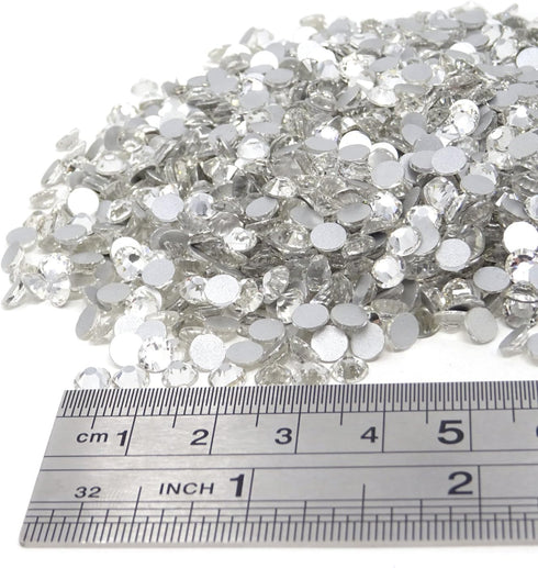 Honbay 1440PCS 5mm ss20 Sparkly Round Flatback Rhinestones Crystals - Non-Self-Adhesive (Clear)