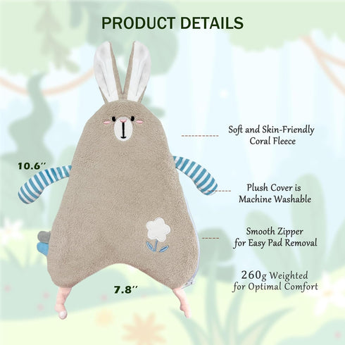 Stuffed Animal Heating Pad for Period Cramps, Cute Plush Gift for Teen Girls, USB Powered Heat Pad