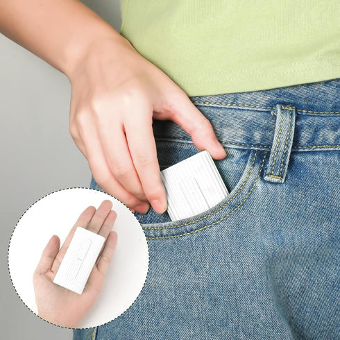 2 Pcs Travel Mini Refillable Dental Flossers Case with 10 Count Floss Picks Organizer, Pocket Floss for Traveling