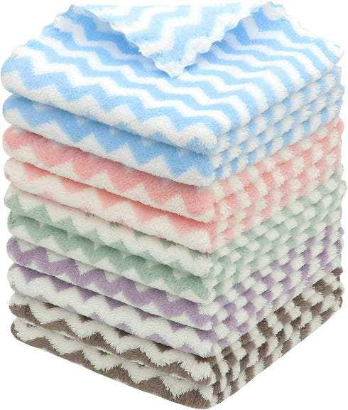 Microfiber Cleaning Cloth Lint Free, 10 Pack Fast Drying Dish Rags, Super Absorbent Kitchen Dish Cloths, 12x12 in